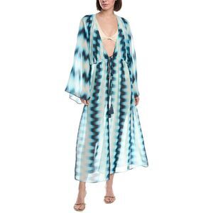DEVON WINDSOR Blue and White Swim Coverup